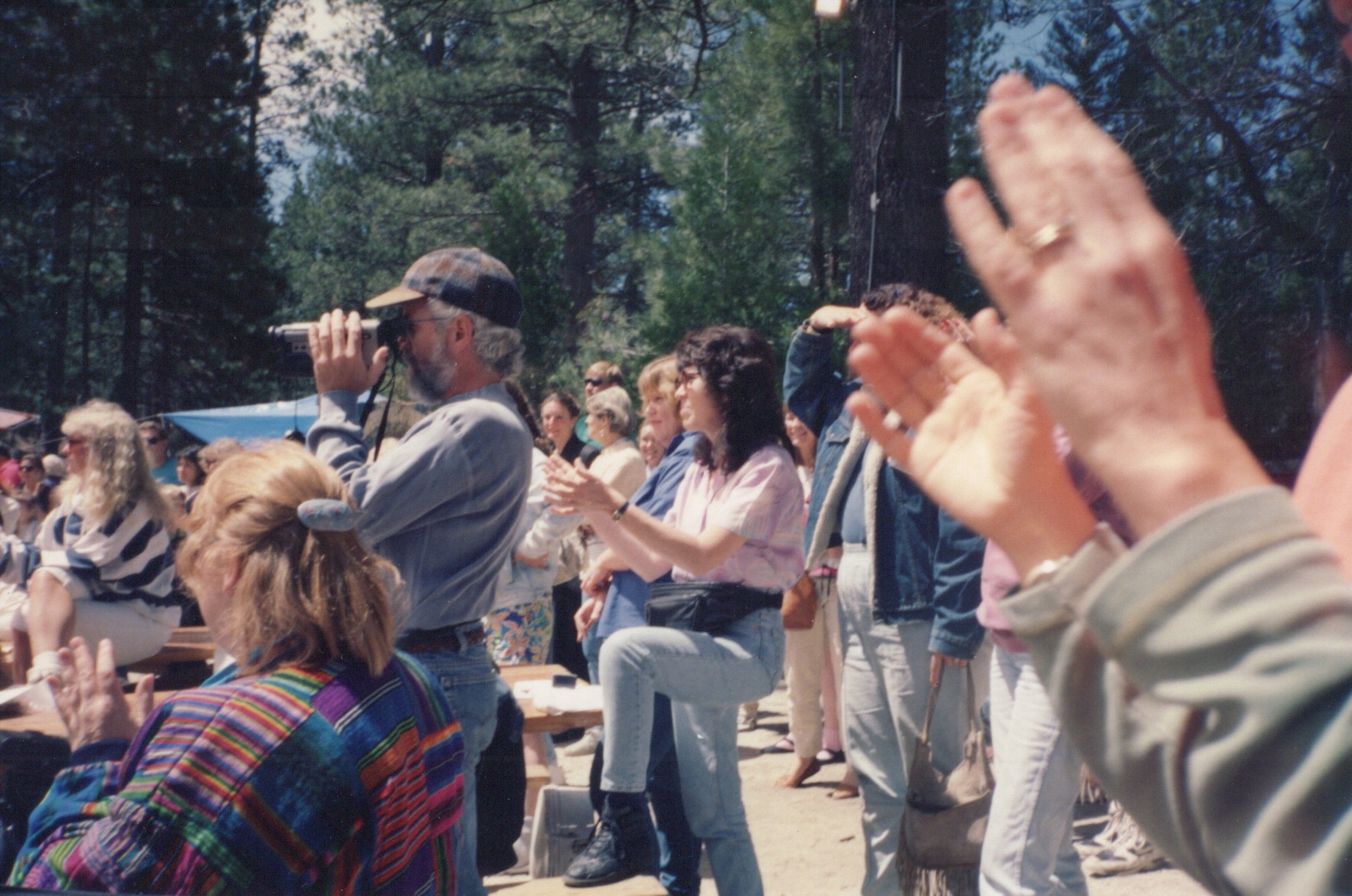 Mike Hamilton Filming In Crowd